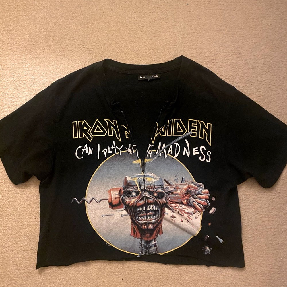 Vintage Iron Maiden Crop Tee